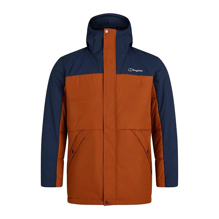 Pánska Zimná Bunda Berghaus Pole 21 Hnede Modre Slovensko 4127BLFVX